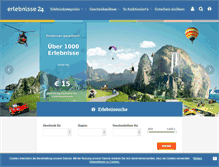 Tablet Screenshot of erlebnisse24.com